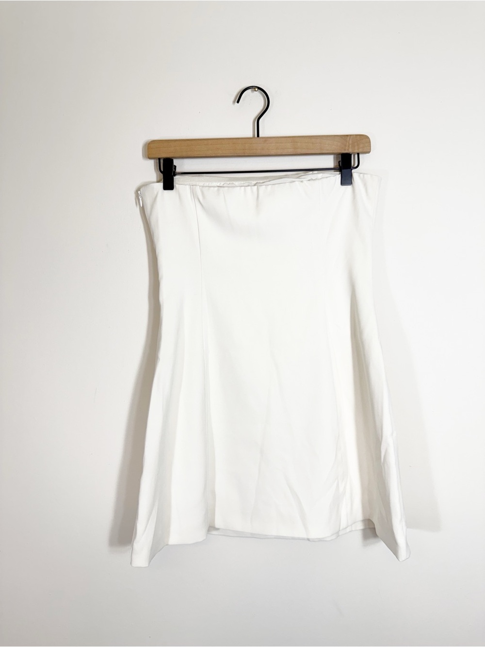 Peppermayo Della Strapless Mini Dress White Satin Size 6 - Picture 5 of 6